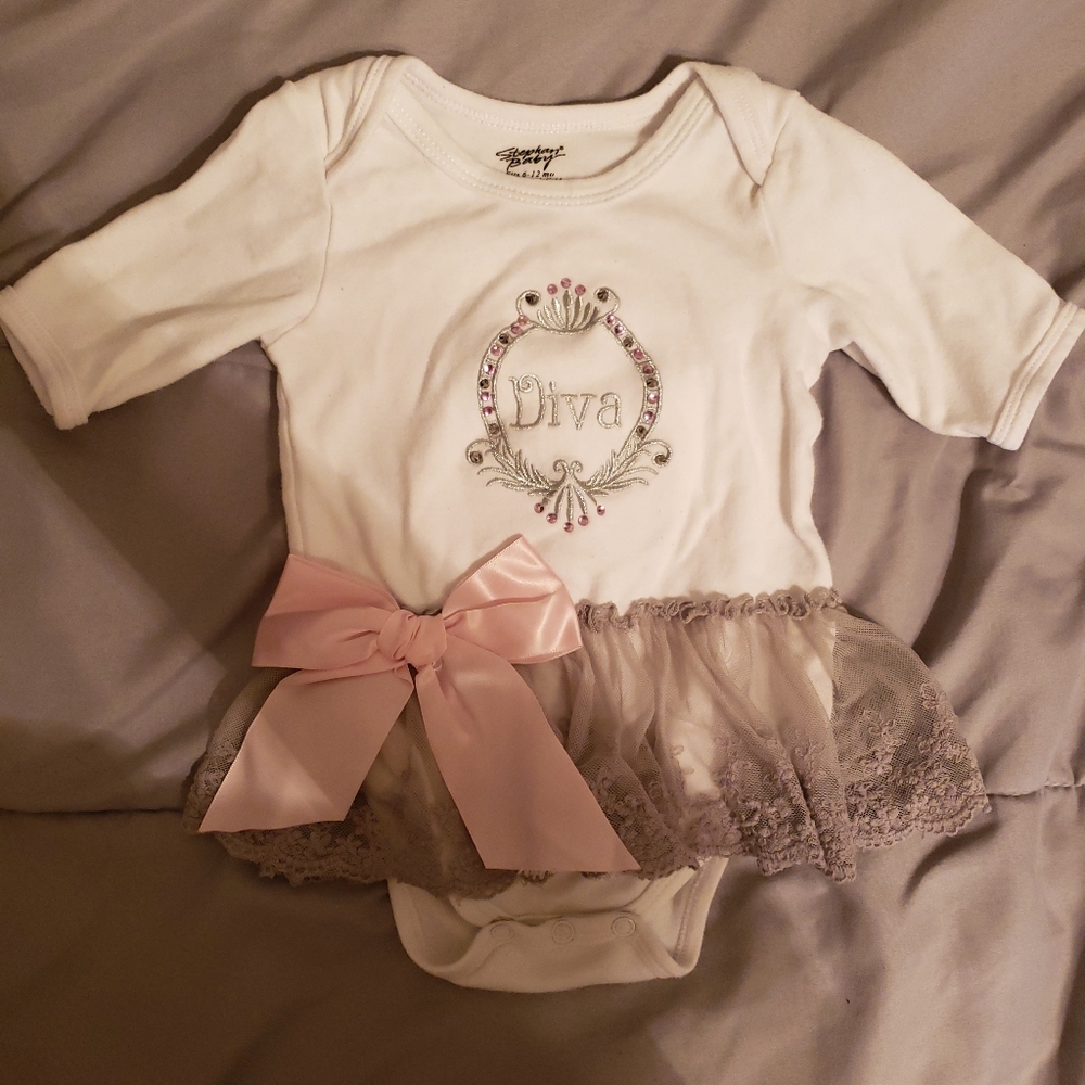 Dive baby girl onesie